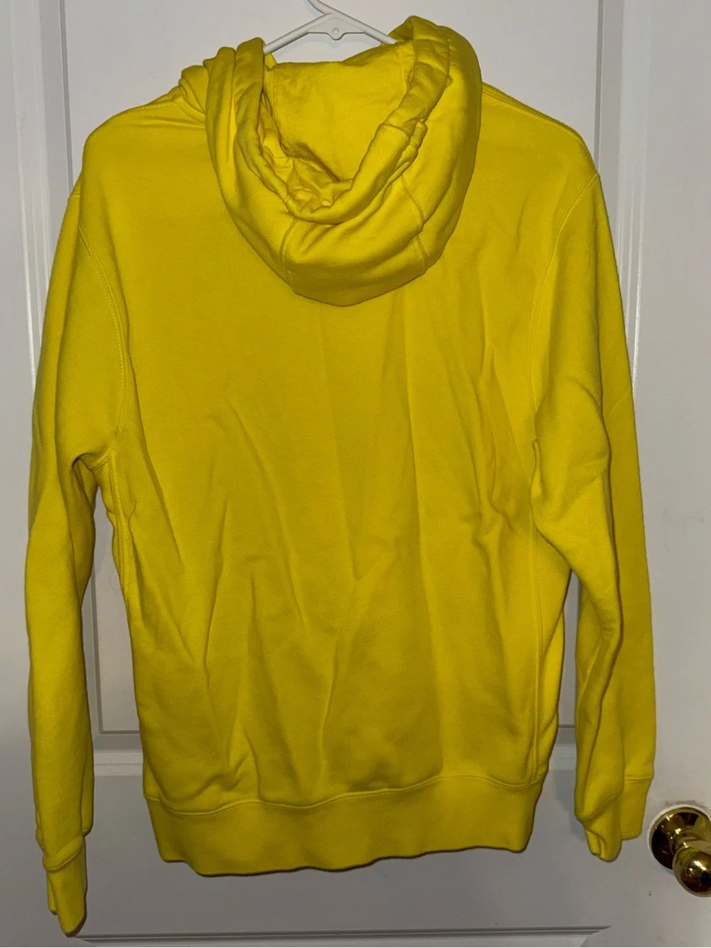 Nike Bright Yellow‎ Hoodie with Small White Swoosh Size Adult Small